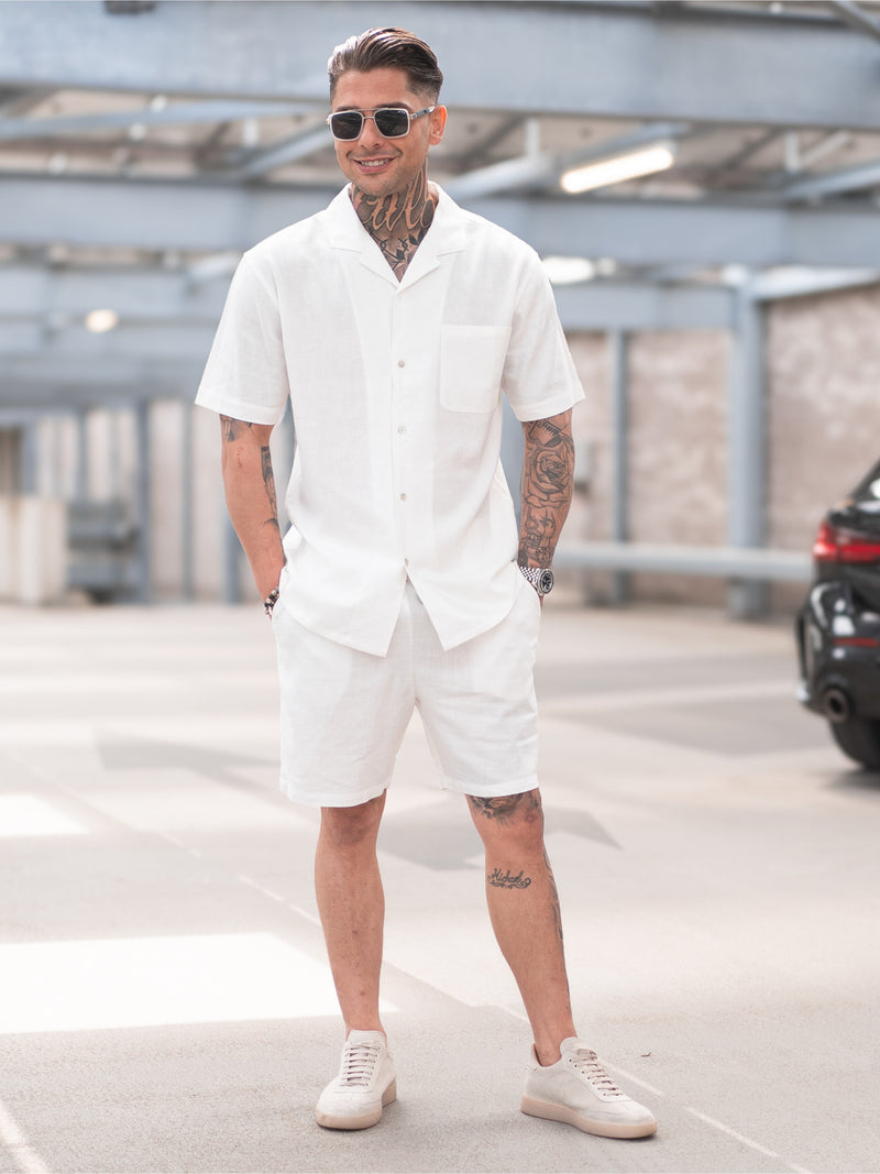 Linen Twinset | Beau White