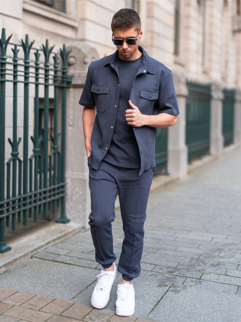 Heavyweight Pique Twinset | Ink