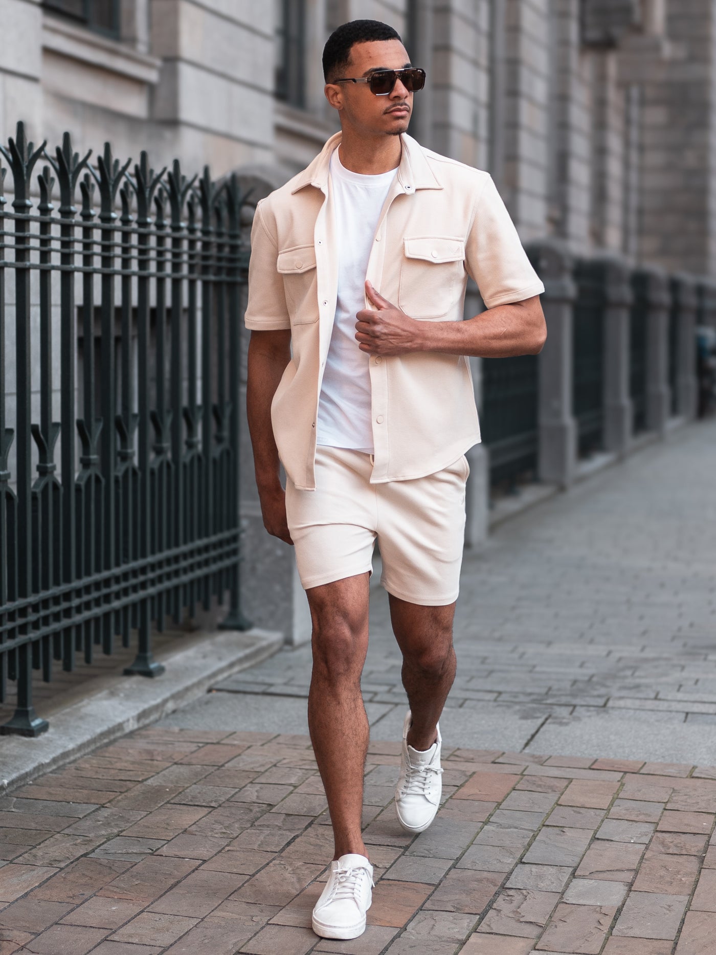 Heavyweight Pique Twinset | Sugar