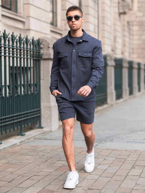 Heavyweight Pique Twinset | Ink