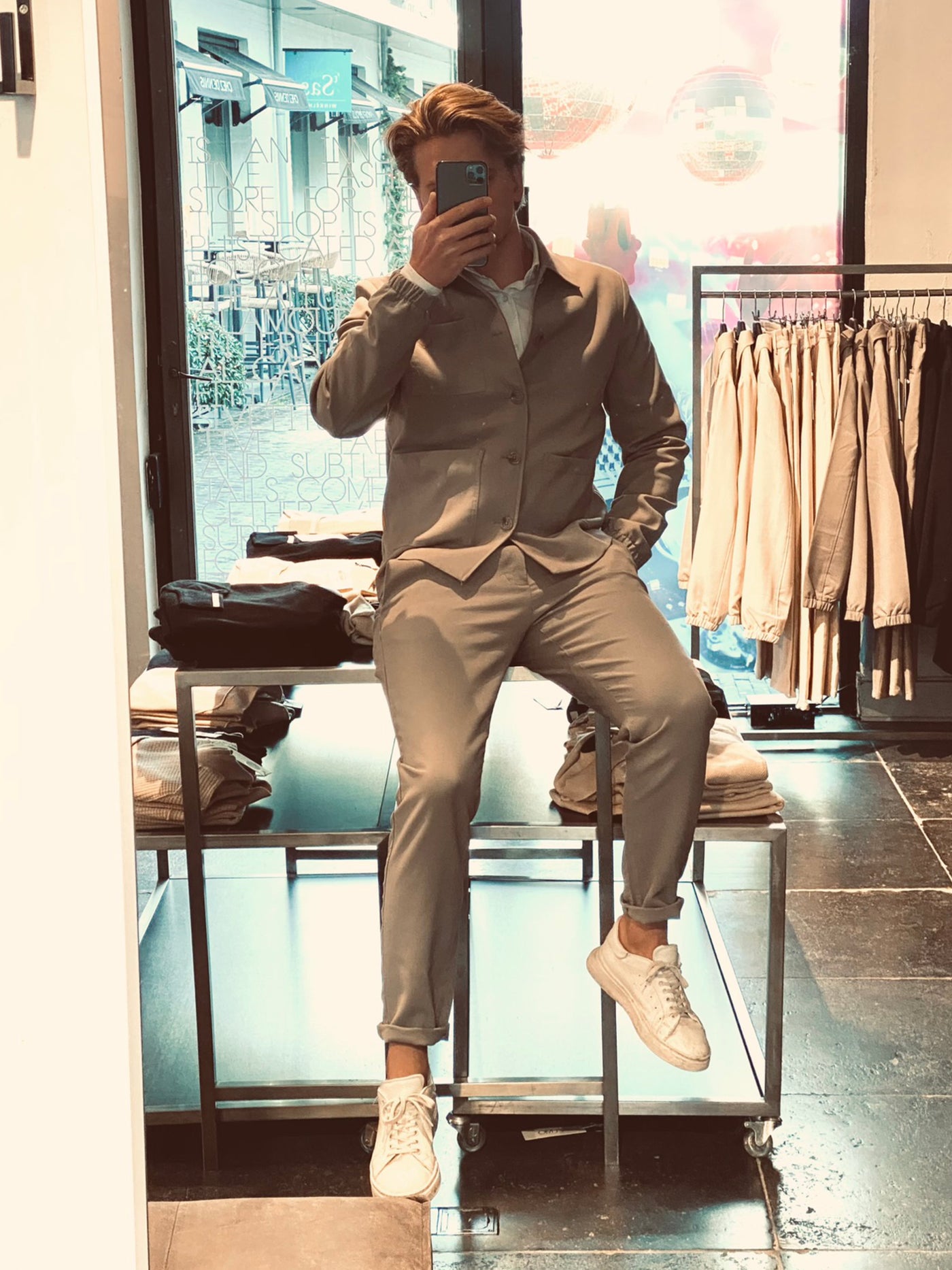 Gabardine Look Grey