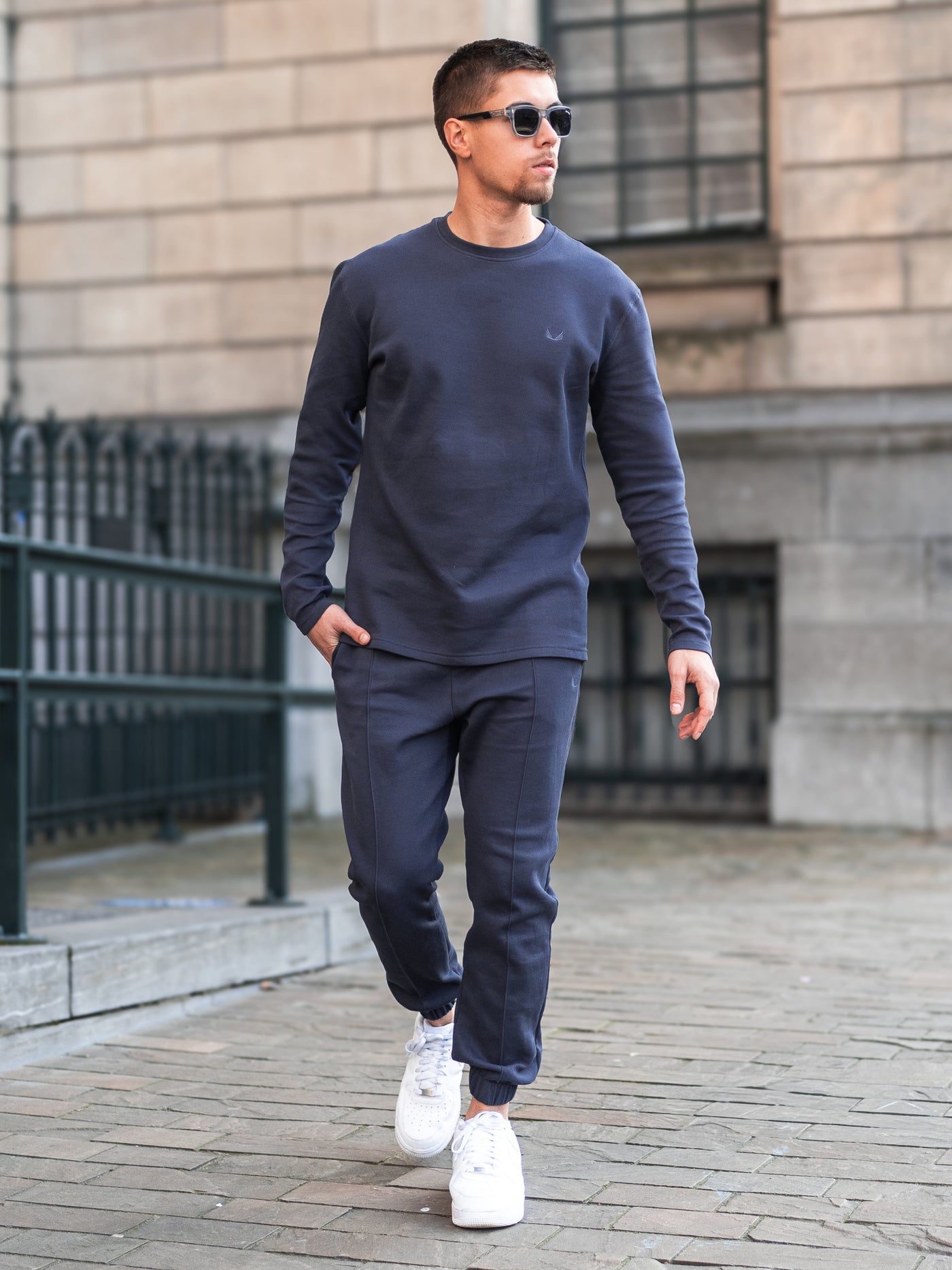 Heavyweight Pique Twinset | Ink