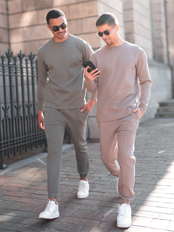 Heavyweight Pique Twinset | Olive & Truffle