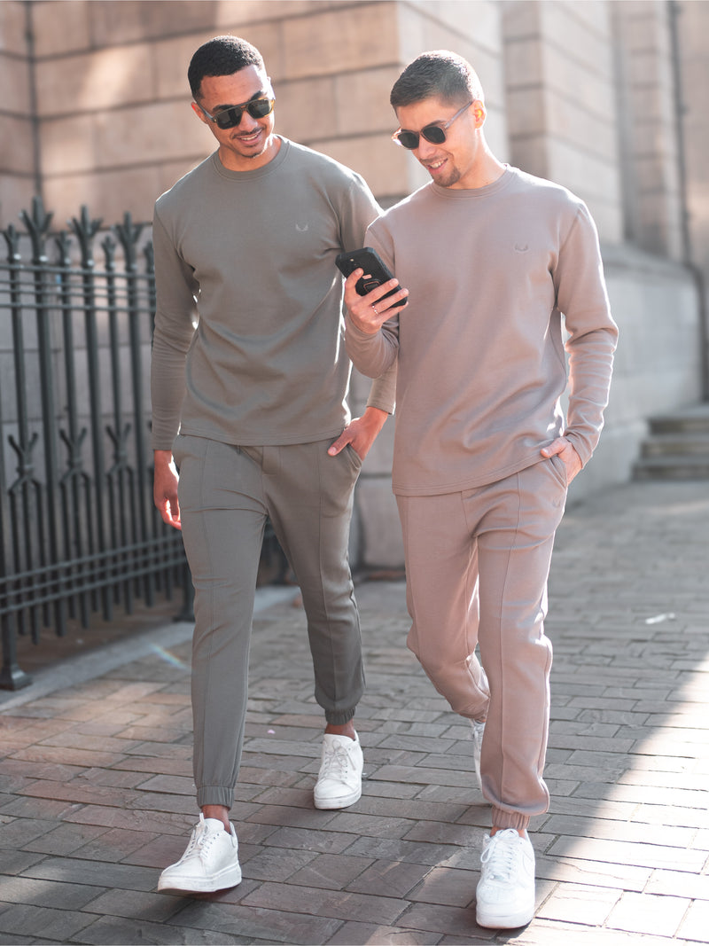 Heavyweight Pique Twinset | Olive & Truffle