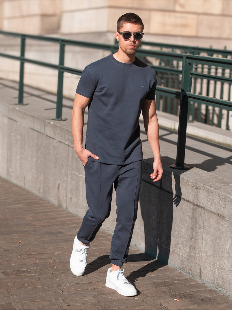 Heavyweight Pique Twinset | Ink