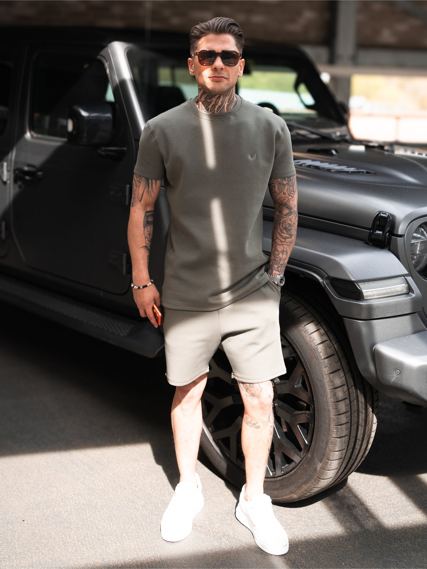 Luxury Sweat Twinset | Clay Olive