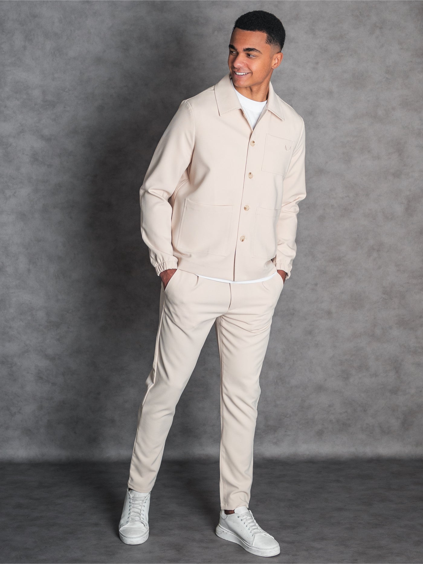 Gabardine Twinset | Beige