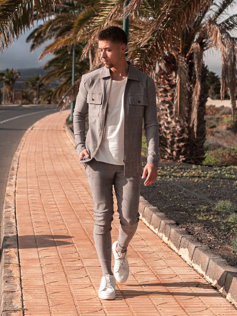 Tech Twinset | Printed Beige
