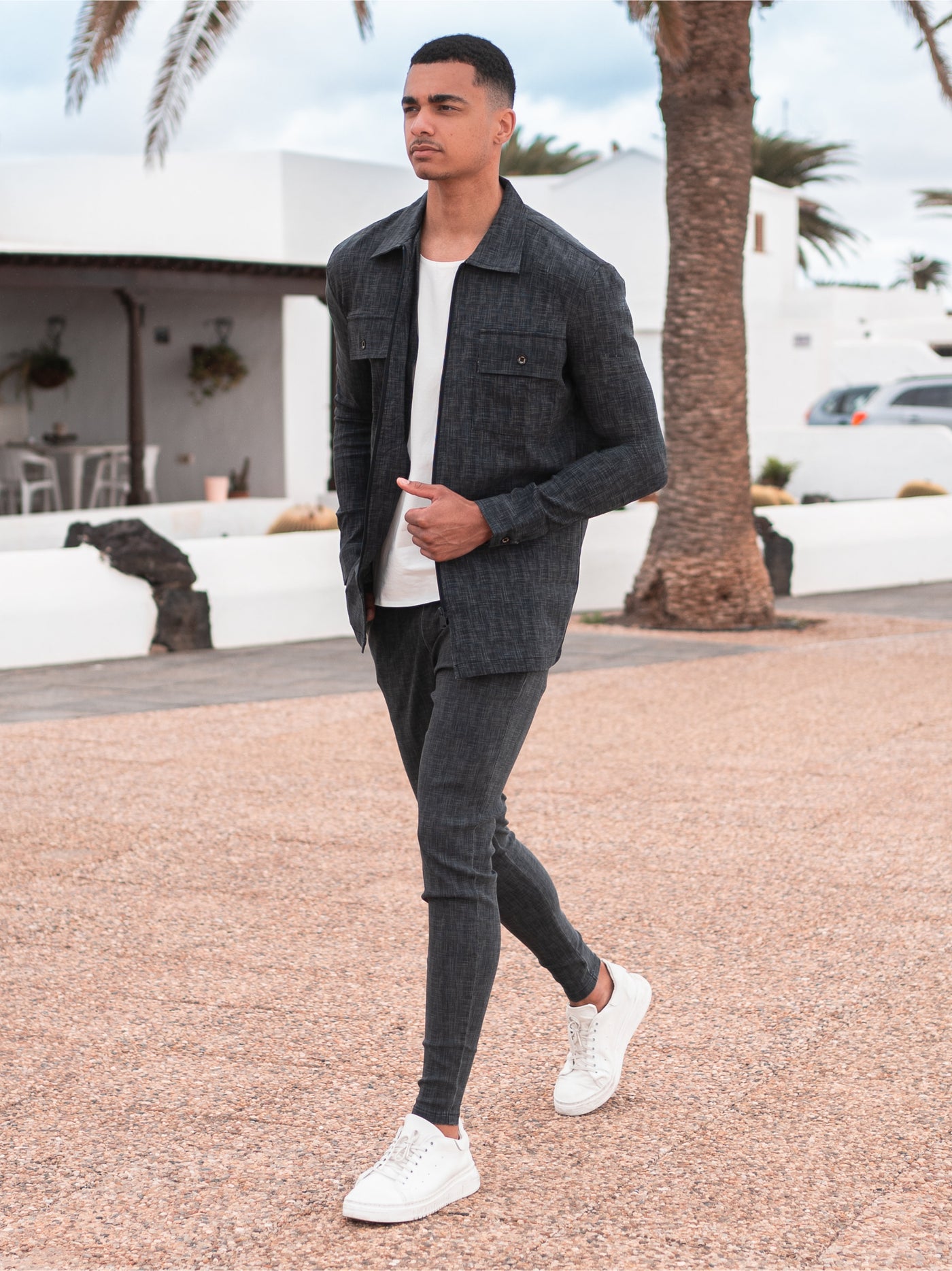 Tech Twinset | Printed Black
