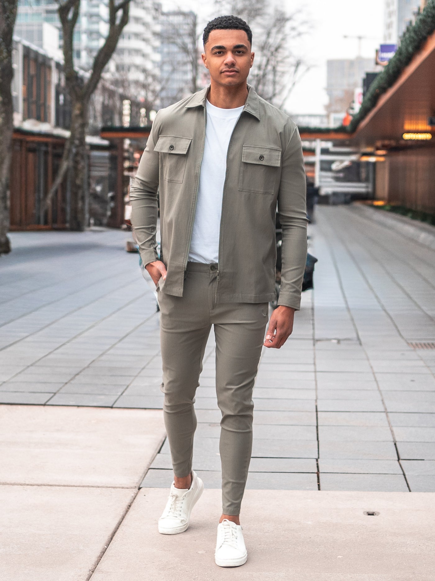 Tech Twinset | Olive