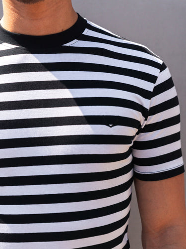 STONE-STRIPED-J BlackWhite