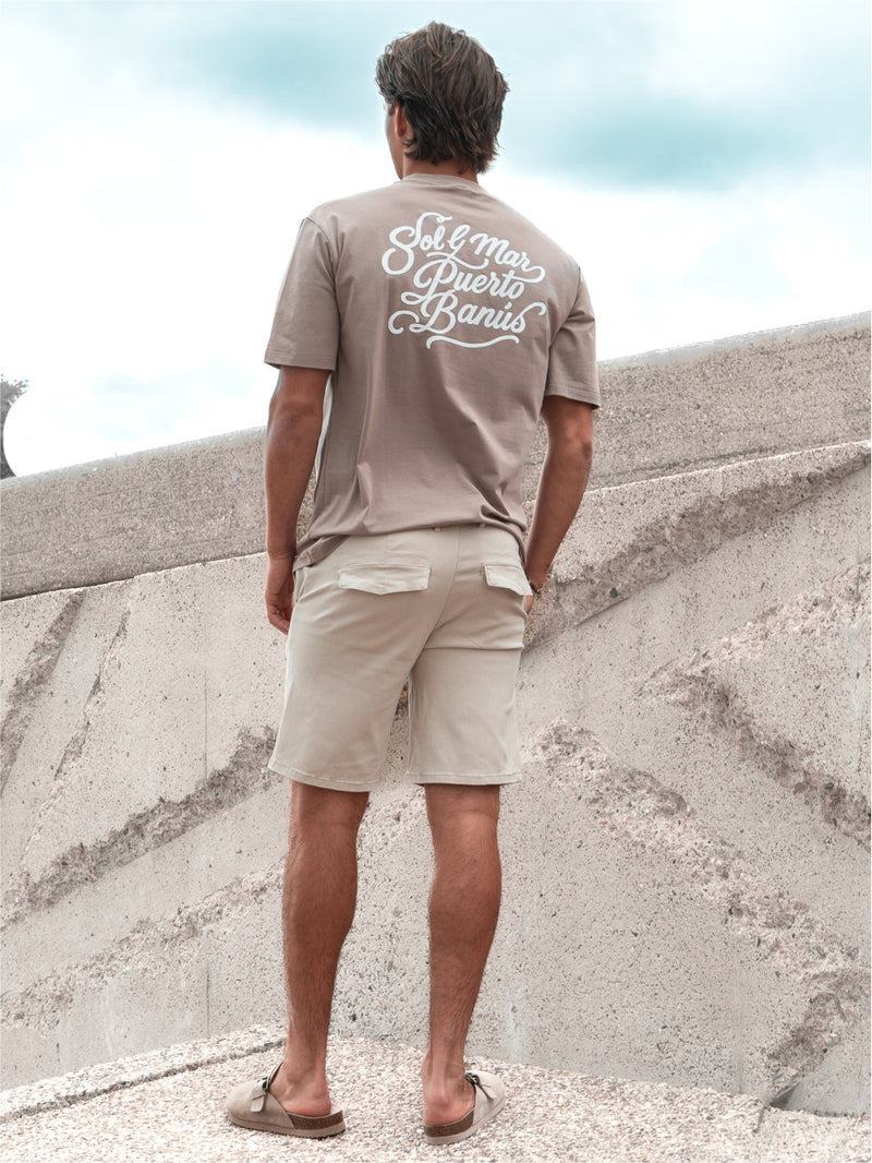 Sol Y Mar Look | TITAN-SOL-MAR Truffle & LAMAR-SHORT Cream