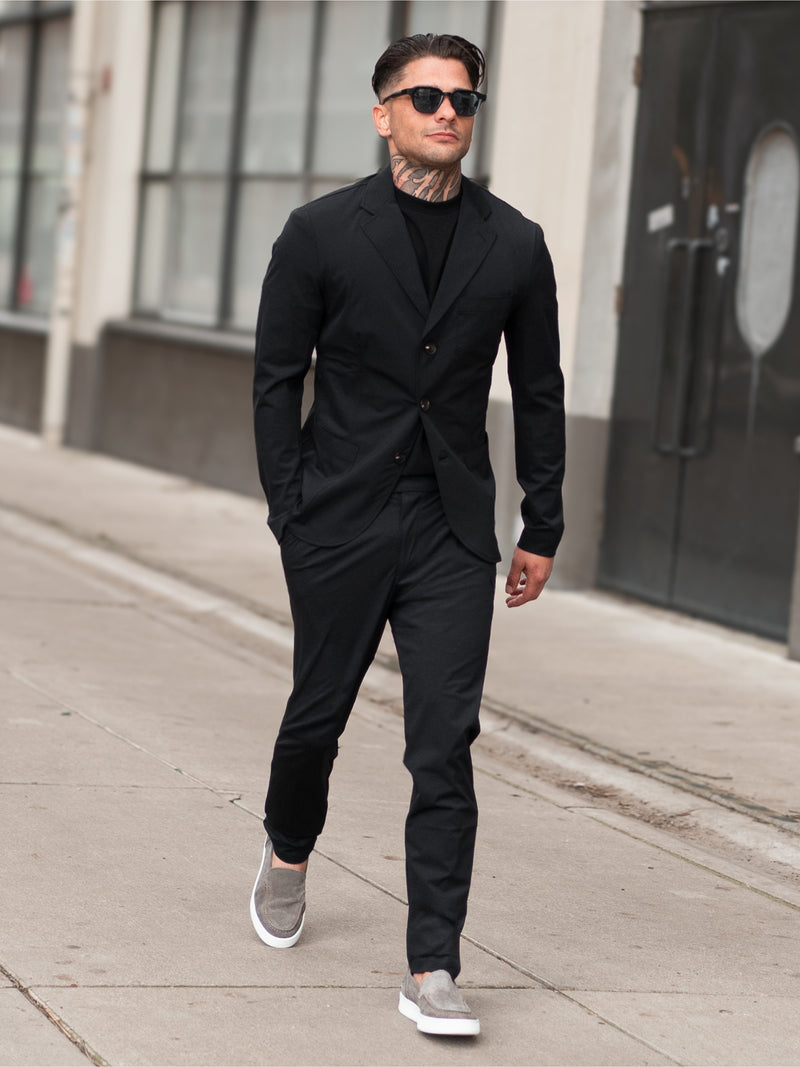 Tech Jersey Twinset | Vegas Black