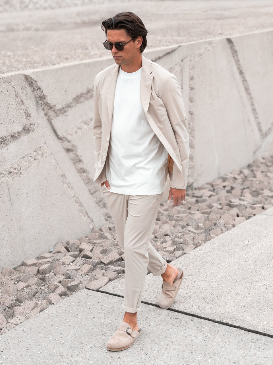 Sol Y Mar Look | VEGAS-K Sand & TITAN-DYED-PIQUE White & CISTERNA-K Sand