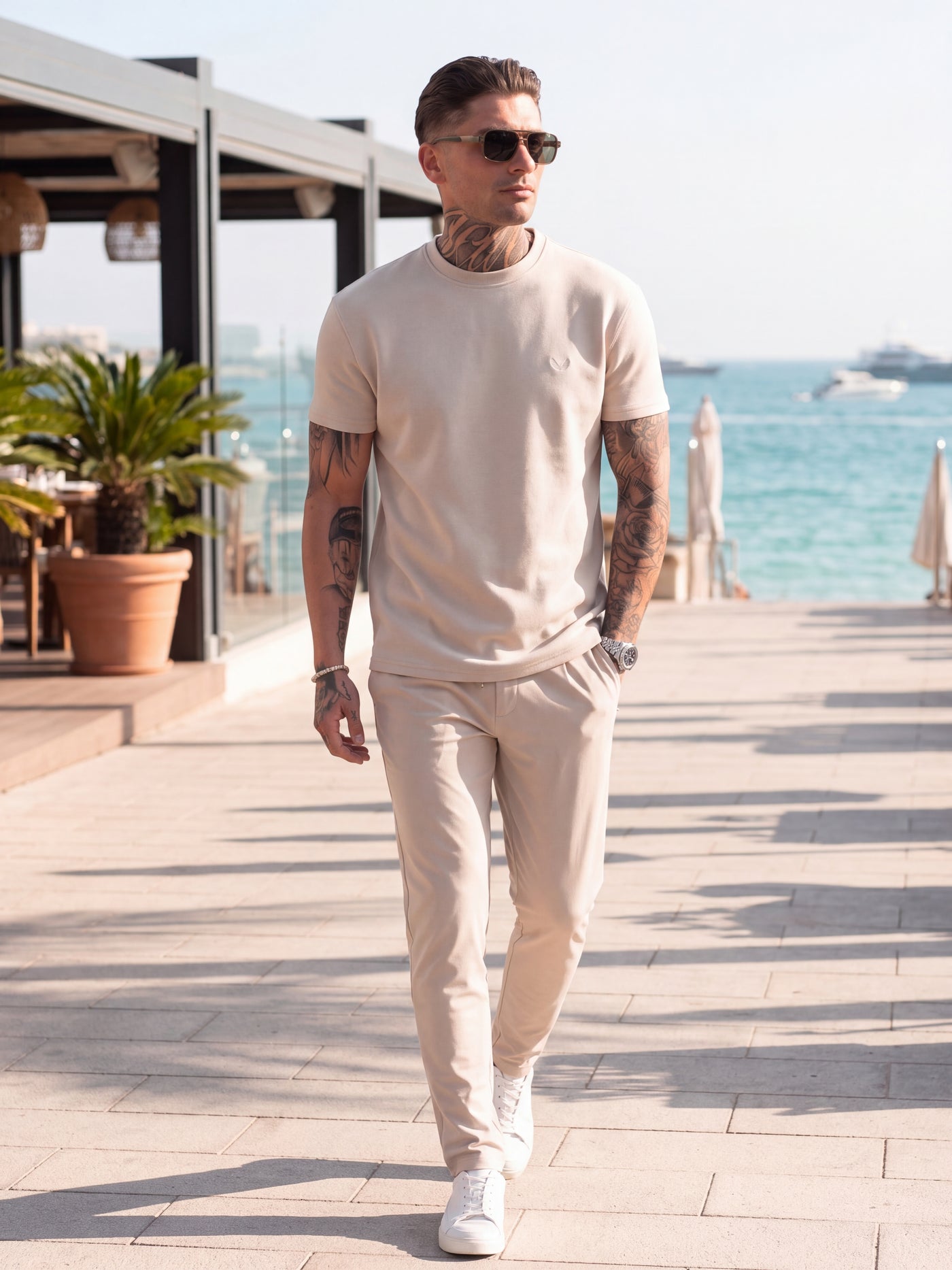 Sand Beachfront Transitional Lounge Suit
