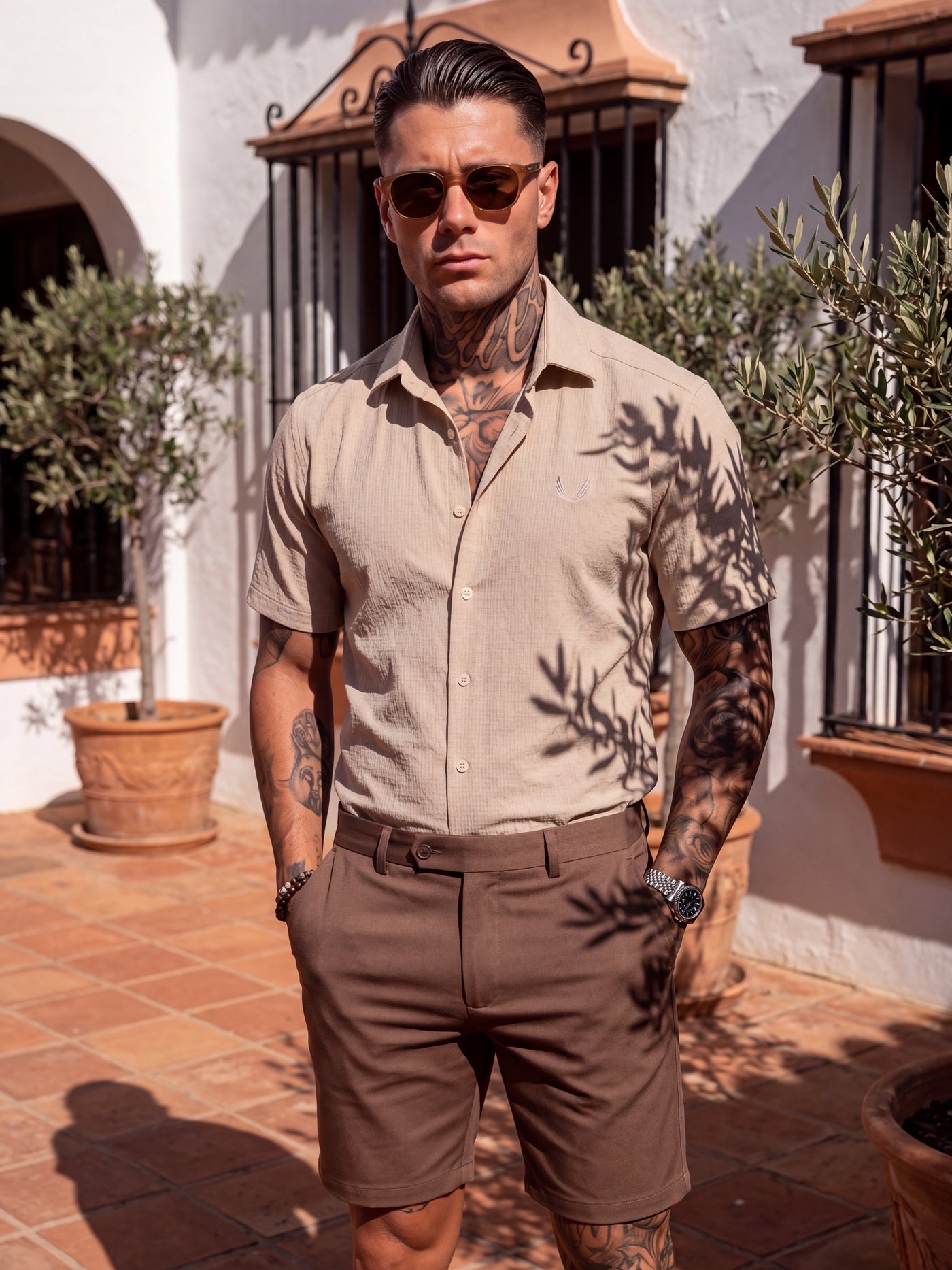 Golden Hour Terracotta Twill Look