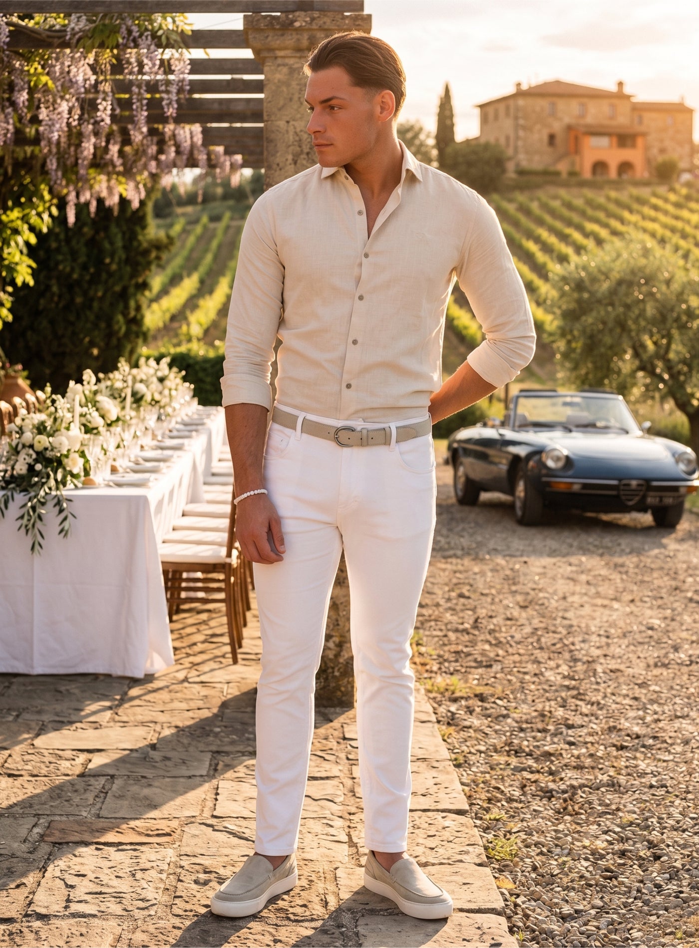 BROS-LINNEN-LIGHTBEIGE Wedding Look